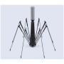 Зонт Xiaomi 90 Points Automatic Reverse Folding Umbrella With LED Flashlight 90COTNT2008U-GY00-OS Полиэстер 210T, купол 106см, защита UPF50+,серый