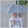 Зонт Xiaomi 90 Points Automatic Reverse Folding Umbrella With LED Flashlight 90COTNT2008U-GY00-OS Полиэстер 210T, купол 106см, защита UPF50+,серый