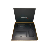 Подарочный набор Xiaomi VIP Gift Box: Автомобильный держатель MIX FOLD 2 + ключница из натуральной кожи, черный