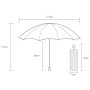 Зонт 90 Points All Purpose Umbrella (90COTNT2009U-GY00-OS) купол 115см, Полиэстер 210T, защита UPF50+, серый