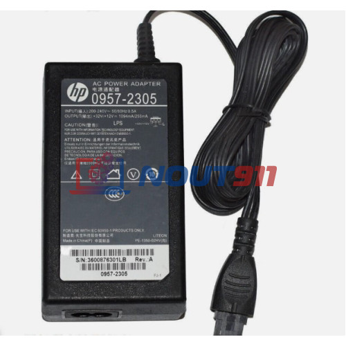 Блок питания для принтера HP 32V/12V 1.094A/0.250A 38W (0957-2350) разъем 3pin черный, HC/ORG