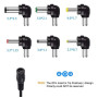 Блок питания 3V-12V 1A 12W (SY6312112) MicroParts, универсальный, регулируемый с насадками, черный