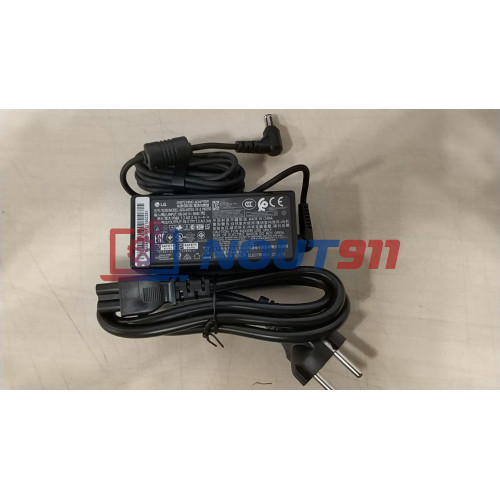 Блок питания для монитора и телевизора LCD LG 19V 1.3A 24W 6.5x4.4mm (L251906544QC) черный ORG