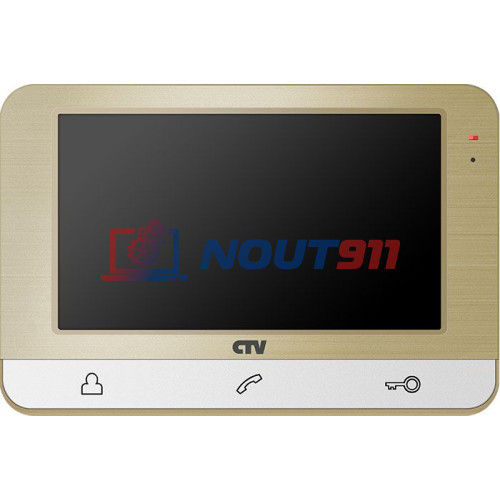Монитор видеодомофона CTV-M1703, 7", 960H, встроенная память, детектор движения (шампань)