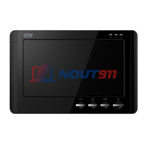 Монитор видеодомофона CTV-M1704MD, 7", 960H, microSD, детектор движения (Черный)