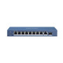 Коммутатор PoE HIKVISION DS-3E0510P-E, 8 PoE+ порта 10/100/1000 Мбит/с, 2 Uplink порт 1000 Мбит/с, RJ-45, SFP, 110Вт