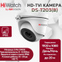 Камера видеонаблюдения HiWatch DS-T203(B) (2.8mm), купольная, 2МП, 1920x1080, 103гр, IP66, черно-белая