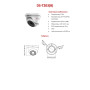 Камера видеонаблюдения HiWatch DS-T203(B) (2.8mm), купольная, 2МП, 1920x1080, 103гр, IP66, черно-белая