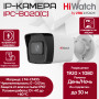 Комплект видеонаблюдения HiWatch на 2 IP камеры - 2Мп 1080P (DS-N204(C) + 1xIPC-B020(C) + 1xIPC-T020(C) + DS-S504P(B))