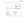 Комплект IP-видеодомофона HiWatch DS-D100IKF(VDP-D2201 + VDP-H2201) - 2МП 1980x1080 7" TFT LCD экран 1024*600, DC12В/PoE