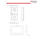 Комплект IP-видеодомофона HiWatch DS-D100IKF(VDP-D2201 + VDP-H2201) - 2МП 1980x1080 7" TFT LCD экран 1024*600, DC12В/PoE