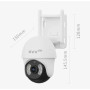 Уличная Wi-Fi камера Xiaomi Xiaovv Outdoor PTZ Camera P9 PRO Wi-Fi (XVV-3640S-P9 Wi-Fi) 4 Мпикс - 2560x1440p, 2.4+5 Ггц, H.265, Global, белая