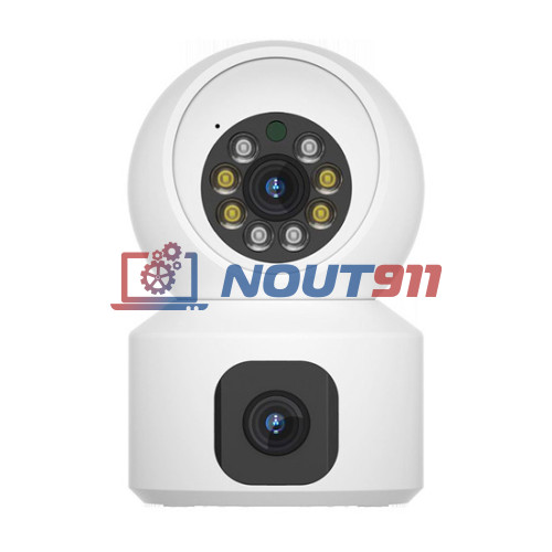 Двойная Wi-Fi камера XiaoVV Dual View PTZ Linkage WIFI Camera BQ2 (XVV-3640S-BQ2) 4 Мпикс - 1920x2160p 2.5K, H265, Global, белая