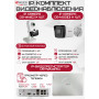 Комплект видеонаблюдения HiWatch на 2 IP камеры - 4Мп 1440P (DS-N204P(C) + 1xDS-I400(D) + 1хDS-I414(C))