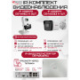 Комплект видеонаблюдения HiWatch на 3 IP камеры - 4Мп 1440P (DS-N204P(C) + 1xDS-I400(D) + 2хDS-I414(C))