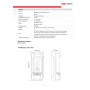 Вызывная панель Hikvision DS-KB8113-IME1(B) - 2МП 1920x1080, угол  95, PoE, двусторонняя аудиосвязь, IK09, черная