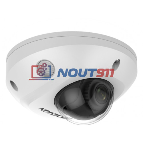 IP камера HikVision DS-2CD2523G2-IS(D) (2.8mm) купольная 2МП 1920x1080 H.265+ микрофон 108гр PoE белая