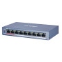Коммутатор PoE HIKVISION DS-3E0109P-E/M(B), 8 PoE++ портов 10/100 Мбит/с, 1 Uplink порт 100 Мбит/с, RJ-45, 60Вт