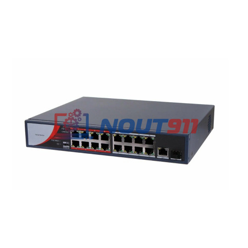 Коммутатор PoE HIKVISION DS-3E0318P-E/M(C) (16x100Mbps PoE 1x1000Mbps 1x1000 SFP PoE budget: 130W Metal)