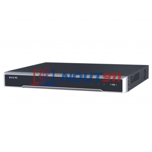 IP видеорегистратор Hikvision DS-7608NI-K2 8 IP камер 8МП 4096x2160 25к/с на канал H.265+ черный