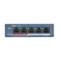 Коммутатор PoE HiWatch DS-S504P(B), 4 PoE+ порта 10/100 Мбит/с, 1 Uplink порт 100 Мбит/с, RJ-45, 35Вт