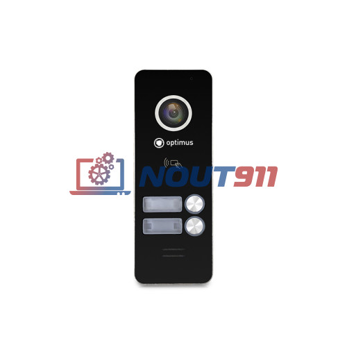 Вызывная панель домофона Optimus DSH-1080/2 (Черный)
