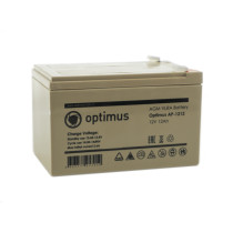 Аккумуляторная батарея Optimus AP-1212 - 12B 12A/ч Технология AGM, класс VRLA, серый