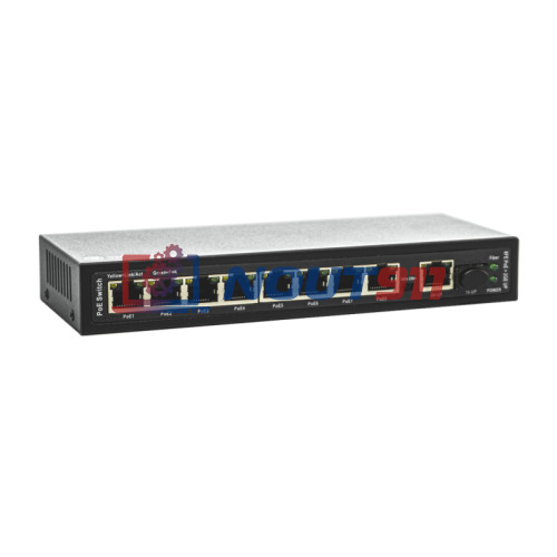Коммутатор PoE Optimus U1E-8F/1G/1S 8 PoE портов 10/100 Мбит/с, 1 Uplink 1Гбит/с RJ-45, 1 SFP-порт 120 Вт