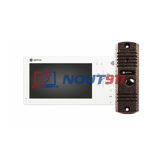 Комплект видеодомофона Optimus VM-7.0 + DS-700L (Медь)