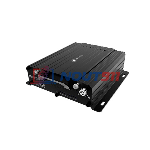 HD Видеорегистратор для транспорта Optimus MDVR-2041E 4G/Glonass, AHD/TVI/CVI/CVBS Опциональное (до 4-х каналов), H.265, черный