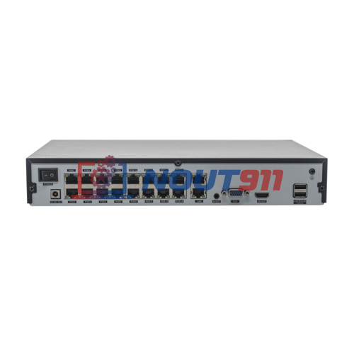 IP-видеорегистратор Optimus NVR-5322-16P 32 IP камеры 8МП 3840х2160 + 16 PoE 25к/с на канал H.265 черный