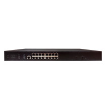 Коммутатор PoE Optimus U1IM-16G/2S, 16 PoE+ портов 10/100/1000 Мбит/с, 2 Uplink порта 10/100/1000 Мбит/с, RJ-45, SFP, 300Вт