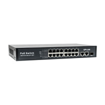 Коммутатор PoE EL S-19/16PA, 16 PoE портов 10/100Мбит/с, 3 Uplink порта 1000Мбит/с RJ-45, SFP, 200Вт