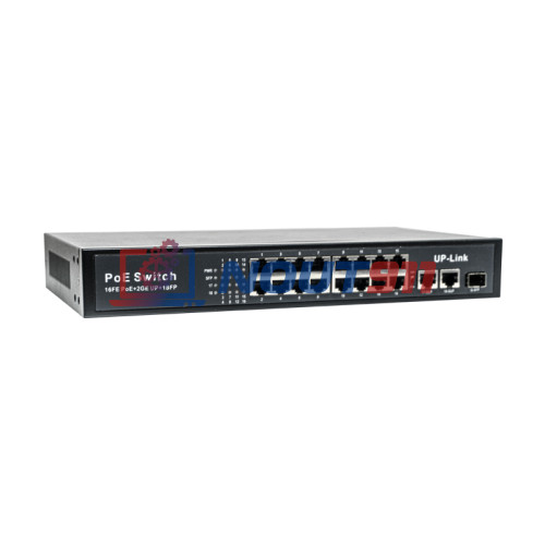 Коммутатор PoE EL S-19/16PA, 16 PoE портов 10/100Мбит/с, 3 Uplink порта 1000Мбит/с RJ-45, SFP, 200Вт