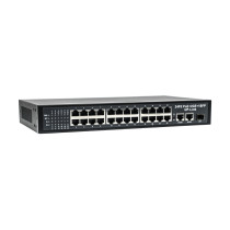 Коммутатор PoE EL S-27/24PA, 24 PoE порта 10/100Мбит/с, 3 Uplink порта 1000Мбит/с RJ-45, SFP, 300Вт