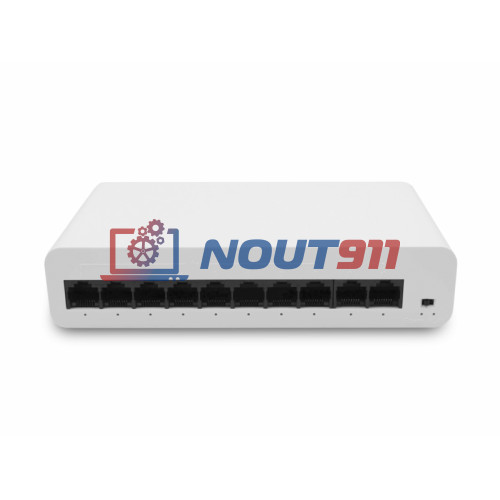 Коммутатор PoE EL S-10/8PAE, 8 PoE портов 10/100 Мбит/с, 2 Uplink порта 100 Мбит/с RJ-45, 96Вт