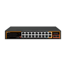 Коммутатор PoE Optimus U1I-16F2b/2G/2S, 14 PoE+ порта 10/100 Мбит/с, 2 PoE++ порт 10/100 Мбит/с, 4 Uplink порт 1000 Мбит/с, RJ-45, SFP, 240Вт