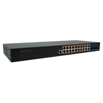 Коммутатор PoE Optimus U1IM-16G/4GS, 16 PoE+ портов 10/100/1000 Мбит/с, 4 Uplink порта 1000 Мбит/с, RJ-45 or SFP, 235Вт