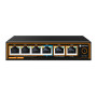 Коммутатор PoE Optimus U1EE-4F1b/2F с питанием от HiPoE, 3 PoE+ порта 10/100 Мбит/с, 1 PoE++ порт 10/100 Мбит/с, 2 Uplink порт 100 Мбит/с, RJ-45, 60Вт