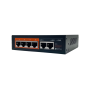 Коммутатор PoE Optimus U1IC-4F/2F, 4 PoE+ порта 10/100 Мбит/с, 2 Uplink порта 100 Мбит/с, RJ-45, 65Вт