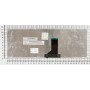 Клавиатура для ноутбука Asus UL30, K42, K43, X42, U41 (NSK-UC601) с черной рамкой, черная
