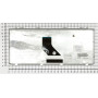 Клавиатура для ноутбука Toshiba mini NB200, NB300, NB305, NB550D (PK130811A11) серебристая