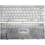 Клавиатура для ноутбука MSI Wind U90, U100, U110, U120, U123T (V022322BK1) белая