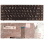 Клавиатура для ноутбука Lenovo Ideapad G470, B470,V470 (NSK-B6BSW) черная с черной рамкой