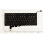 Клавиатура для ноутбука Apple A1286 без SD (Late 2008) плоский ENTER, черная