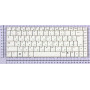Клавиатура для ноутбука Asus W5, W6, W7, W5000, W7S, Z35L (04GNA11KUS12) белая