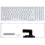 Клавиатура для ноутбука Sony Vaio VPC-EH, VPCEH, VPCEH1M9R, VPCEH2E1R (V116646E) с белой рамкой, белая