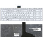 Клавиатура для ноутбука Toshiba L850, L875, L870, L855 (9Z.N7USU.10R) c белой рамкой, белая