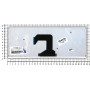Клавиатура для ноутбука Lenovo IdeaPad U410 (AELZ8700110) с серебристой рамкой, черная