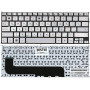 Клавиатура для ноутбука Asus UX21E, UX21A, UX21E (MP-11A96GB6528) Г-образный Enter, серебристая